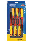 Jeu de 6 tournevis plat/PHILLIPS voltage 1000V- KNIPEX - 00 20 12 V01