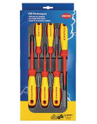 Jeu de 6 tournevis plat/PHILLIPS voltage 1000V- KNIPEX - 00 20 12 V01