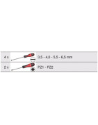Jeu de 6 tournevis ULTIMATE, Fente - PZ- KS TOOLS - 922.6040