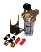 Zwei Leitungen mit Absperrhahn IG3/8" Sieb rostfreier Stahl- WATTS INDUSTRIES - 22L0133100