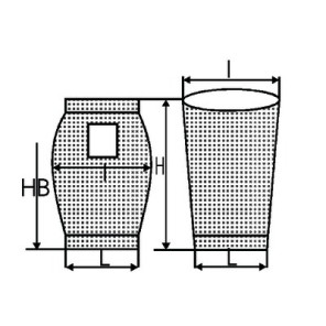 Saugersack H 400- DIFF - 904100  - (X10)