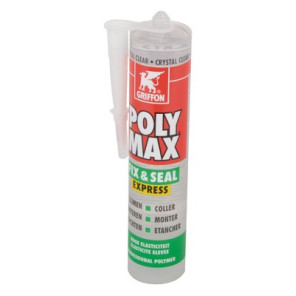 Poly Max Klebe- und Dichtmasse express, glasklar- GRIFFON - 6150452