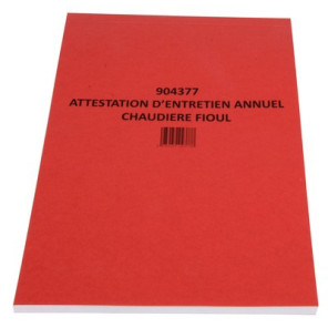 Carnet attestation fioul- DIFF - 904377