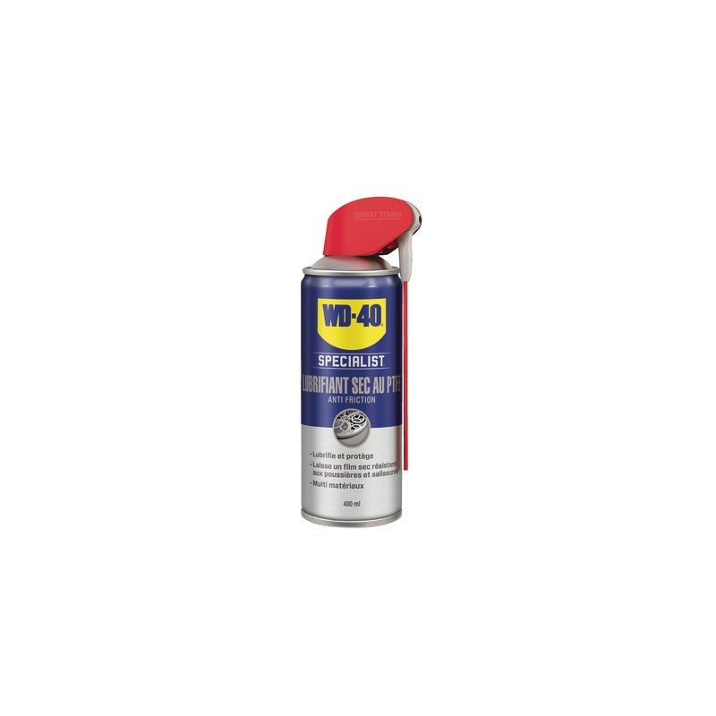 Lubrifiant sec au PTFE, spray double position 400ml- WD40 - 33395
