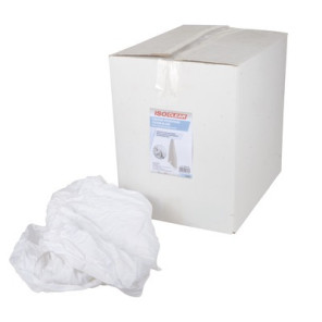 Chiffon d'essuyage coton blanc 10kg- ISOCLEAR - 904716