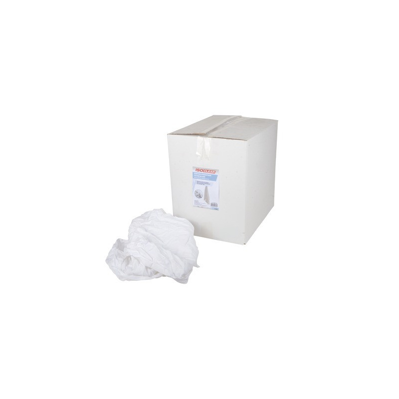 Chiffon d'essuyage coton blanc 10kg- ISOCLEAR - 904716