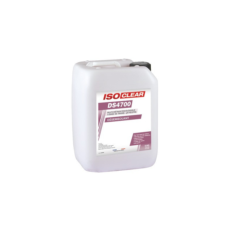 Désembouant DS4700, tous métaux et écologique bidon 10kg- ISOCLEAR - 904956