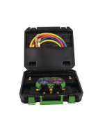 Manifold 2V alu + flexibles R32 R134A R410A R407C- SUPER STARS - ST-B268