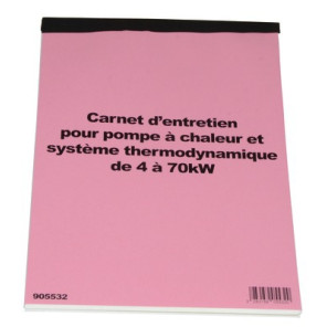 Carnet d'entretien Pompe à chaleur- DIFF - 905532