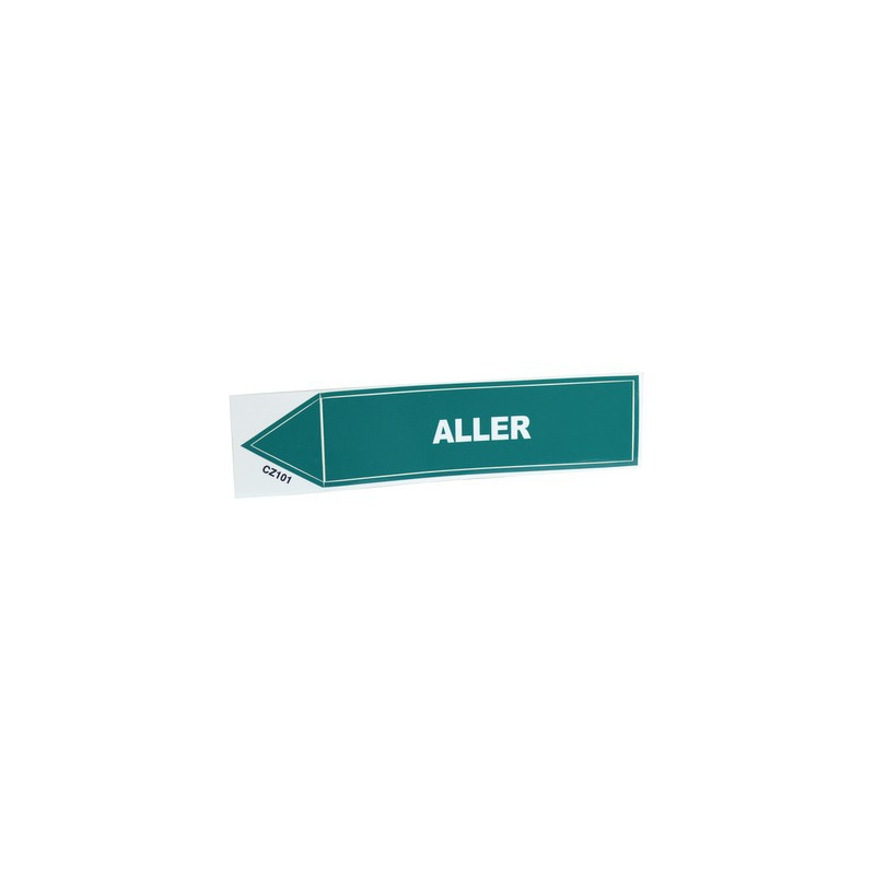 Unstarrer Aufkleber Vorlauf- DIFF - 907079  - (X10)