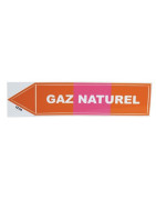 Unstarre klebende Etikette Erdgas- DIFF - 907084  - (X10)