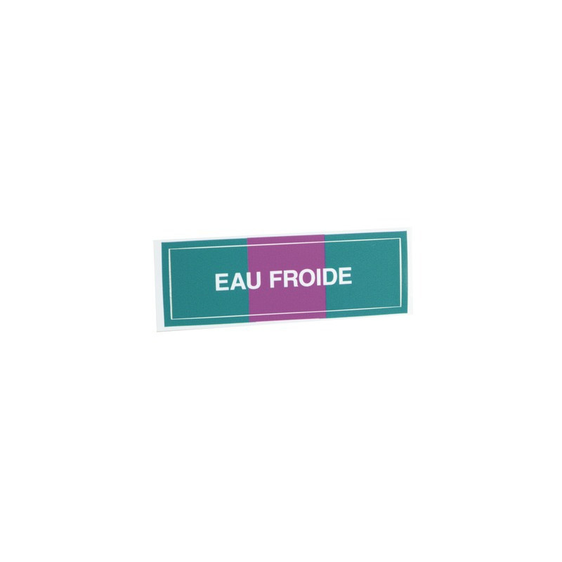 Unstarre klebende Etikette Kaltwasser- DIFF - 907209  - (X10)