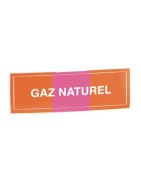 Unstarre klebende Etikette Erdgas- DIFF - 907250  - (X10)