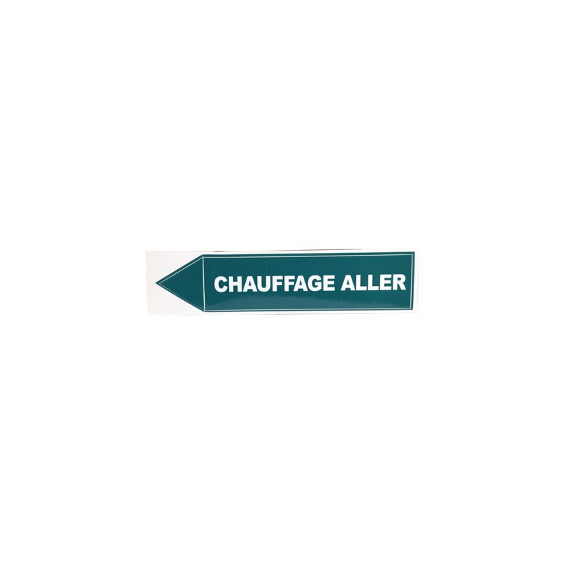 Unstarrer Aufkleber Vorlauf Heizung- DIFF - 907280  - (X10)