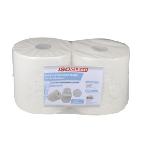 Papier d'essuyage blanc- ISOCLEAR - 909047  - (X2)