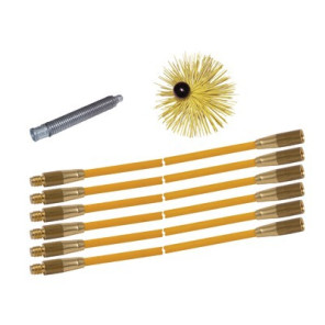 Kit ramonage 9m hérisson rilsan Ø125- DIFF - 909914