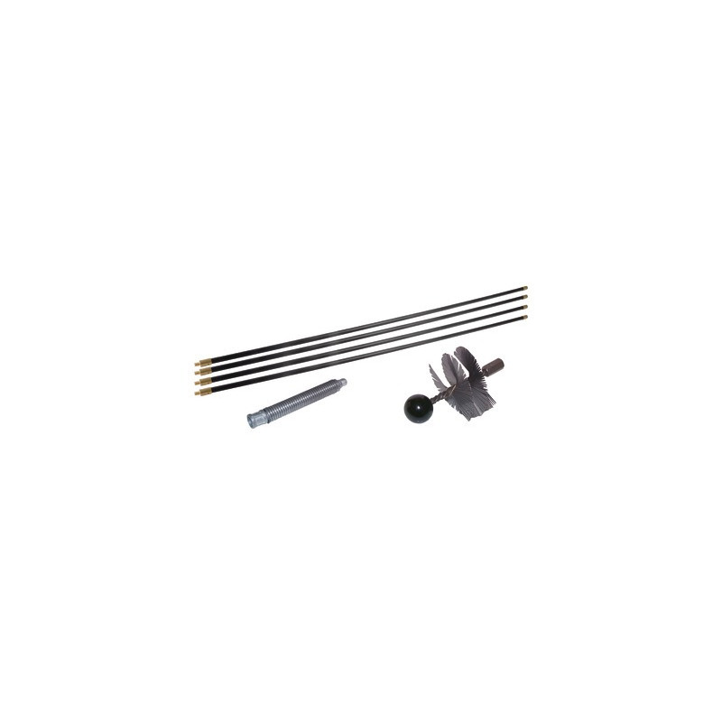 Kit ramonage 6m hérisson acier Ø125- DIFF - 909917