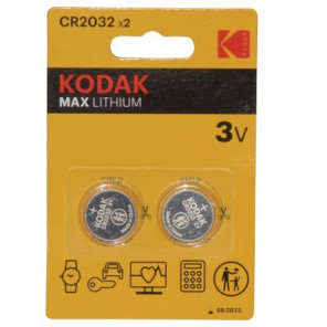 Piles Lithium CR2032 KODAK- DIFF - 920037  - (X2)