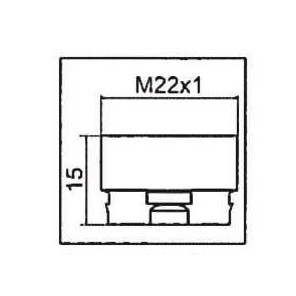Adaptateur pour aérateur CLINIC SNAP M22x1- NEOPERL - 1437190