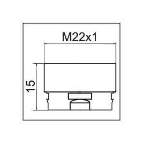 Adaptateur pour aérateur CLINIC SNAP M22x1- NEOPERL - 1437190