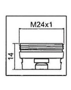 Adaptateur pour aérateur CLINIC SNAP M24x1- NEOPERL - 1437290