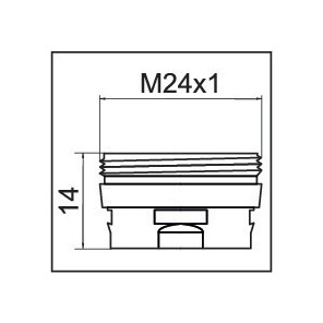 Adaptateur pour aérateur CLINIC SNAP M24x1- NEOPERL - 1437290