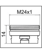 Adaptateur pour aérateur CLINIC SNAP M24x1- NEOPERL - 1437290