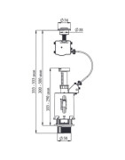 Mécanisme double volume à cable non NF- ROI - 98945 Mécanisme double volume à cable non NF- ROI - 98945