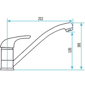 Baustellen-Armatur Spültisch-Einhandmischer Einloch- DIFF - 99028