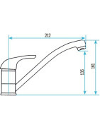 Baustellen-Armatur Spültisch-Einhandmischer Einloch- DIFF - 99028