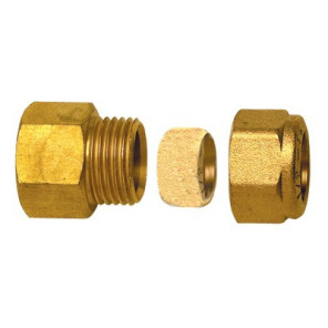 Klemmringverschraubung Gerade F3/8 x Rohr 10mm- DIFF - 99135  - (X10)
