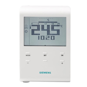 Raumthermostat mit Auto-Zeitschaltprogramm und LCD, Batterie- SIEMENS - RDE100.1