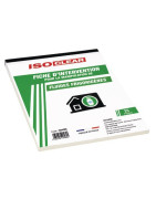 Carnet de 25 fiches d'intervention Froid- ISOCLEAR - 904385