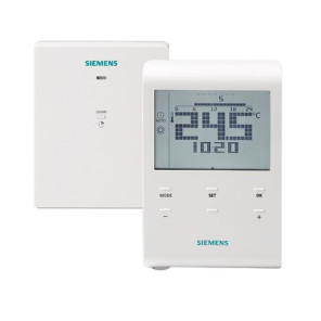 Funk-Raumthermostat mit Batterien 2x1,5 V AAA- SIEMENS - RDE100.1RFS