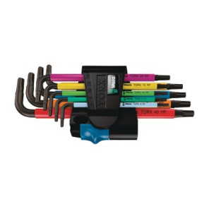 Multicolour HF 1 Clés mâles coudées TORX® HF avec fonction de retenue, 9 pièces- WERA - 05024179001