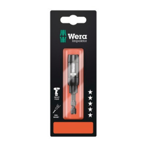 Porte-embouts Impaktor avec aimant annulaire et jonc d'arrêt, 1/4" x 75 mm- WERA - 05073990001