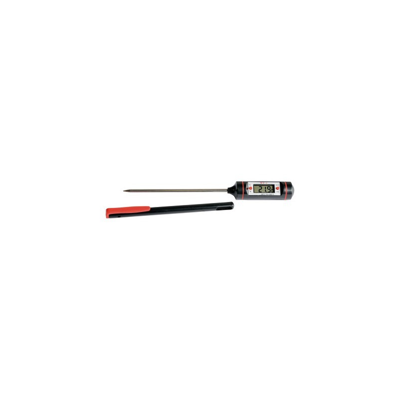 Elektrisches tragbares Thermometer Mit Spitze aus rostfreiem Stahl von -50 bis 300°C- DIFF - 100165