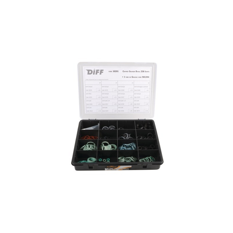 Koffer mit 285 Dichtungen- DIFF pour Saunier Duval - COFFRET 258 JOINTS