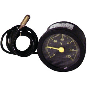 Rundes Thermometer 0° bis +120°C Durchmesser 43mm Kap 1500 ummantelt- DIFF - 606043