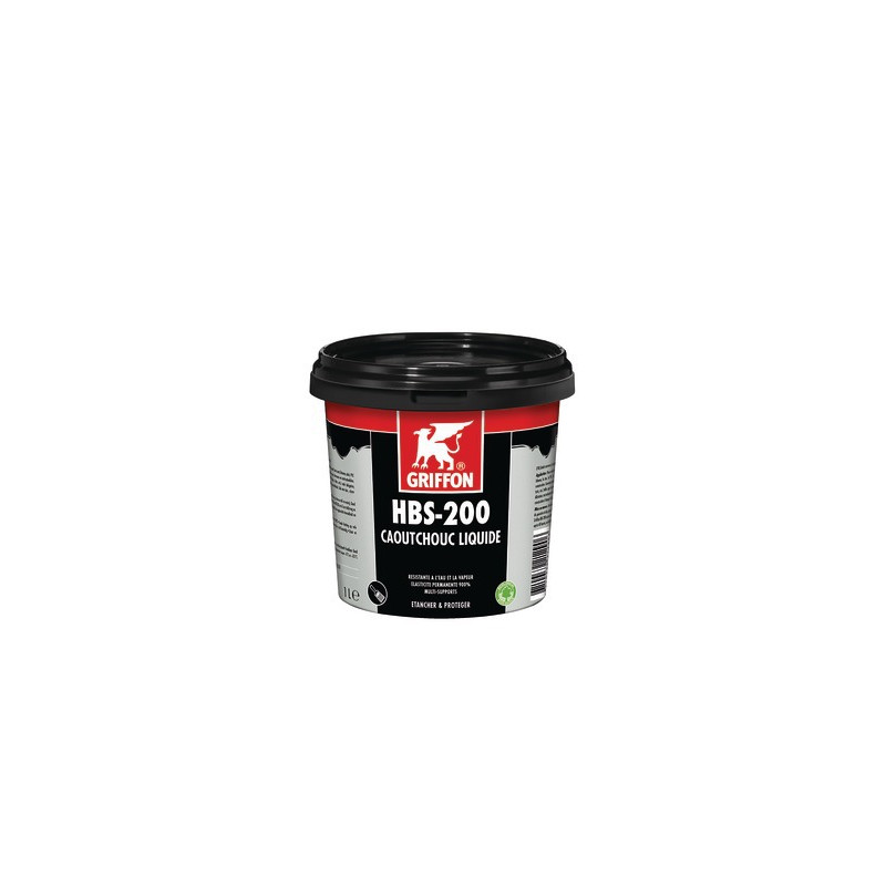 Enduit d'étanchéité HBS-200 CAOUTCHOUC LIQUIDE 1l- GRIFFON - 6308866