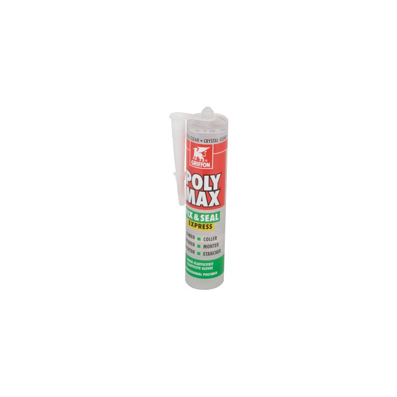 Poly Max Klebe- und Dichtmasse express, glasklar- GRIFFON - 6150452