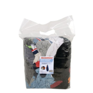 Chiffon d'essuyage textile couleurs 1kg- ISOCLEAR - 904670