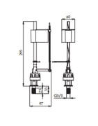 Robinet flotteur compact M3/8" bas raccord laiton non NF- ROI - 98941