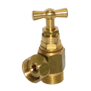 Armatur Gebogenes Ventil aus Messing AG3/8"- DIFF - 99110  - (X10)