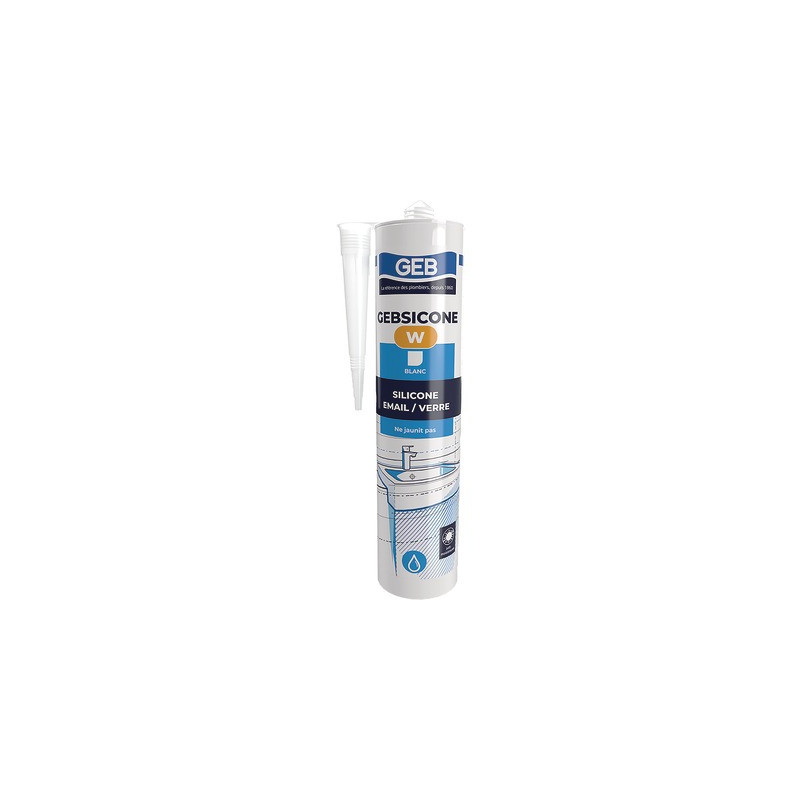 Mastix Silikon sanitär GEB weiß (Patrone 310ml)- GEB - 893150