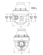 Réducteur ISOBAR FF1" capot composite ISO26CC- ITRON - ISO26FCCMG