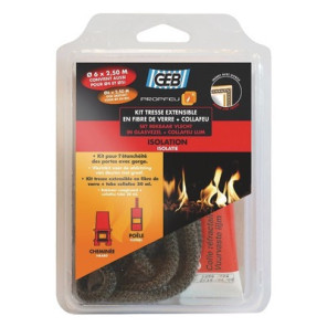 Kit tresse extensible fibre verre Ø8mmx2,5m et COLLAFEU- GEB - 821592