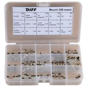 Sicherung und Sicherungshalter Koffer 118 Sicherungen- DIFF - 100214