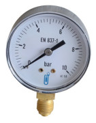 Manometer 0-10 bar, 1/4" AG- DIFF - 109464