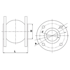Compensateur à brides DN50- DIFF - 110290